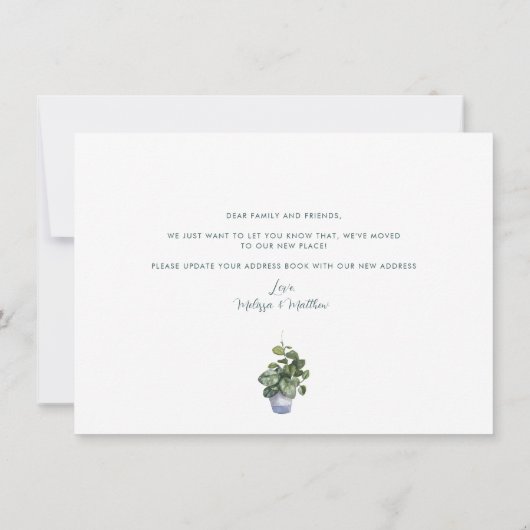 住所の変更のお知らせ (裏面)