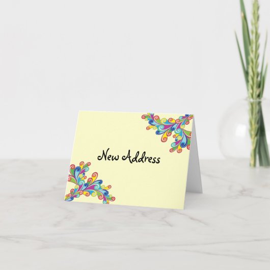 住所の変更のコーナー 案内状 (正面)