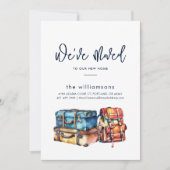 住所の変更のミニマリスト移動 案内状 (正面)