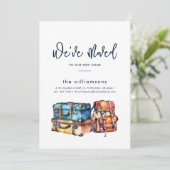 住所の変更のミニマリスト移動 案内状 (スタンド正面)