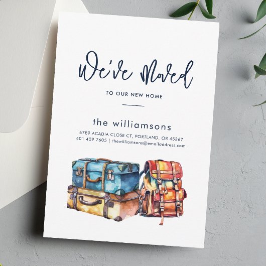 住所の変更のミニマリスト移動 案内状