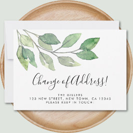 住所の変更の発表 案内状