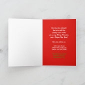 住所の変更の移動フォトクリスマスカード シーズンカード (内部)