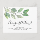 住所の変更の移動 案内ポストカード (正面)