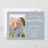 住所の変更の簡易写真はがき 案内ポストカード (正面/裏面)