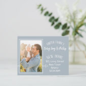 住所の変更の簡易写真はがき 案内ポストカード (スタンド正面)