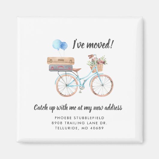 住所の変更の通知を移動した マグネット (正面)