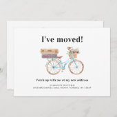 住所の変更の通知を移動した 案内状 (正面/裏面)