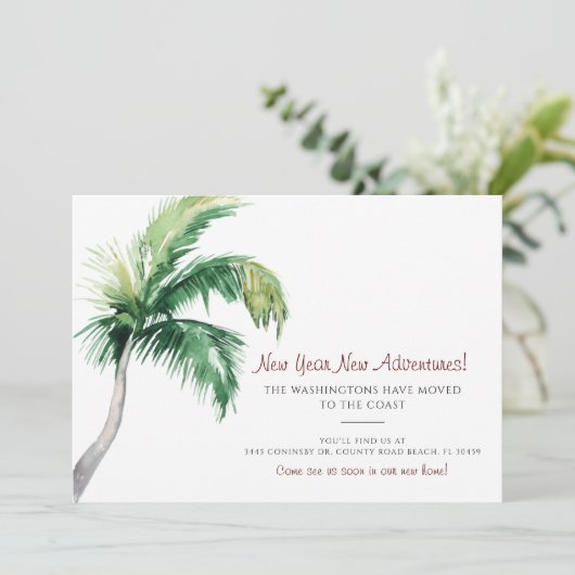 住所の変更のPalm Tree告知 シーズンカード (スタンド正面)