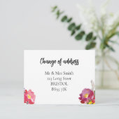 住所の変更はがきエレガントフローラ 案内ポストカード (スタンド正面)