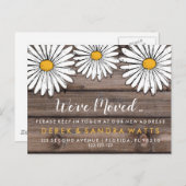 住所の変更は家のデイジー 案内ポストカード (正面/裏面)