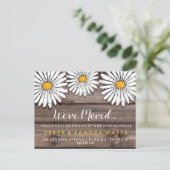 住所の変更は家のデイジー 案内ポストカード (スタンド正面)