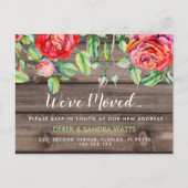 住所の変更は家のフローラ 案内ポストカード (正面)