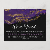 住所の変更は紫の家に引っ越しました 案内ポストカード (正面)