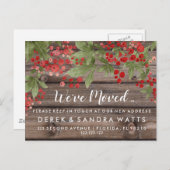 住所の変更は赤柊の家を移した 案内ポストカード (正面/裏面)