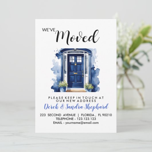 住所の変更は青い玄関に移動した 招待状 (スタンド正面)