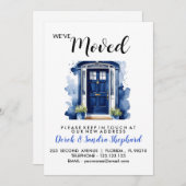 住所の変更は青い玄関に移動した 招待状 (正面/裏面)