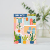 住所の変更をトロピカルアパートメント ポストカード (スタンド正面)