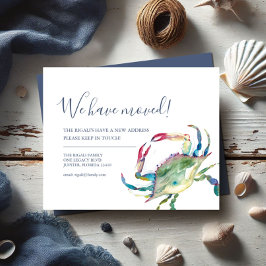 住所の変更ウォーターカラーカニ チラシ