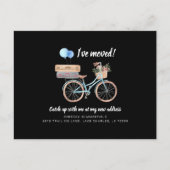 住所の変更ガーリーを移動した 案内ポストカード (正面)