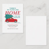 住所の変更クリスマスの引越し告知 ノートカード (正面/裏面)