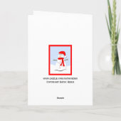 住所の変更クリスマスカード シーズンカード (裏面)