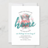 住所の変更クリスマスホリデーズファミリームービング マグネット招待状 (正面)