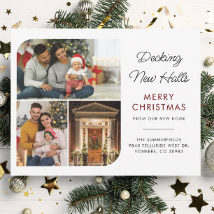 住所の変更クリスマスホリデー写真 シーズンカード