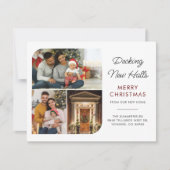 住所の変更クリスマスホリデー写真 シーズンカード (正面)