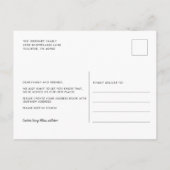 住所の変更クリスマス休暇の移動 案内ポストカード (裏面)