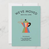 住所の変更コーヒー愛好家カード 案内状 (正面)