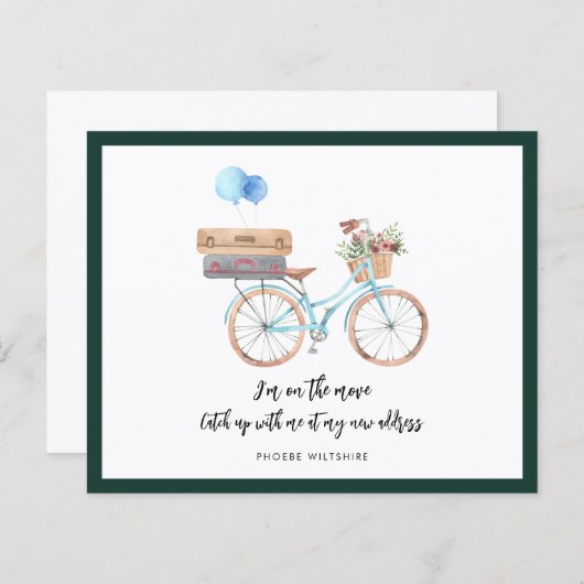 住所の変更シックな動きの発表 (正面/裏面)