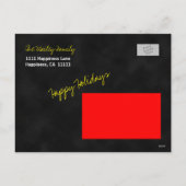 住所の変更シャルボードクリスマスツリー シーズンポストカード (裏面)