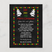 住所の変更シャルボードクリスマスツリー シーズンポストカード (正面)