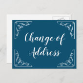 住所の変更スクリプト書記告知 案内ポストカード (正面/裏面)
