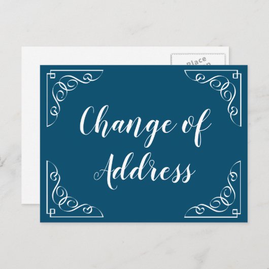 住所の変更スクリプト書記告知 案内ポストカード (正面/裏面)