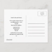 住所の変更トロピカル,パームツリー,フロリダ 案内ポストカード (裏面)