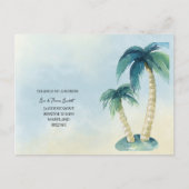 住所の変更トロピカル,パームツリー,フロリダ 案内ポストカード (正面)