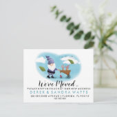 住所の変更ハウスガーデン格言 案内ポストカード (スタンド正面)