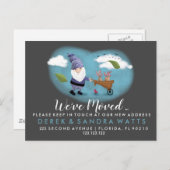 住所の変更ハウスガーデン格言 案内ポストカード (正面/裏面)