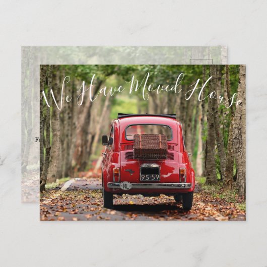 住所の変更フォトカスタムはがき ポストカード (正面/裏面)