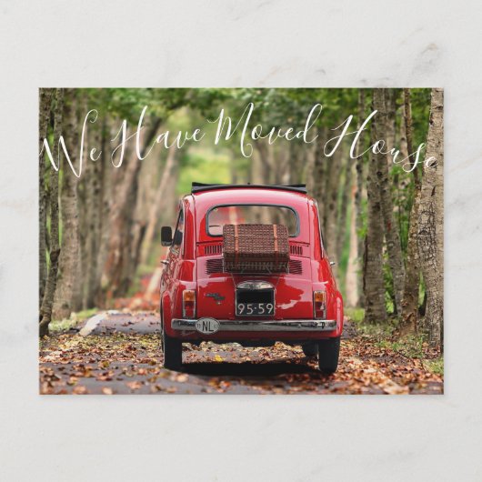 住所の変更フォトカスタムはがき ポストカード (正面)