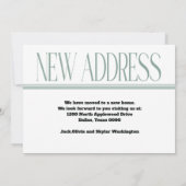 住所の変更ホーム写真の移動 案内状 (裏面)