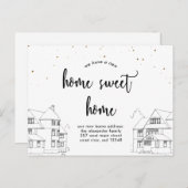 住所の変更ホーム星とスイートホーム 案内ポストカード (正面/裏面)
