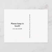 住所の変更ホーム星とスイートホーム 案内ポストカード (裏面)