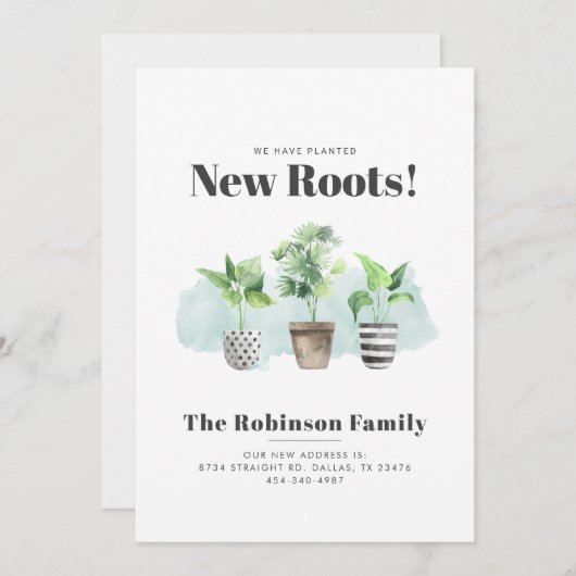 住所の変更ボホカスタムの移動 案内状 (正面/裏面)