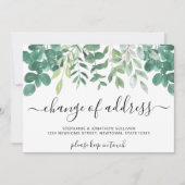 住所の変更ユーカリの動く発表 案内状 (正面)