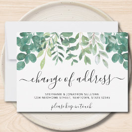 住所の変更ユーカリの動く発表 案内状