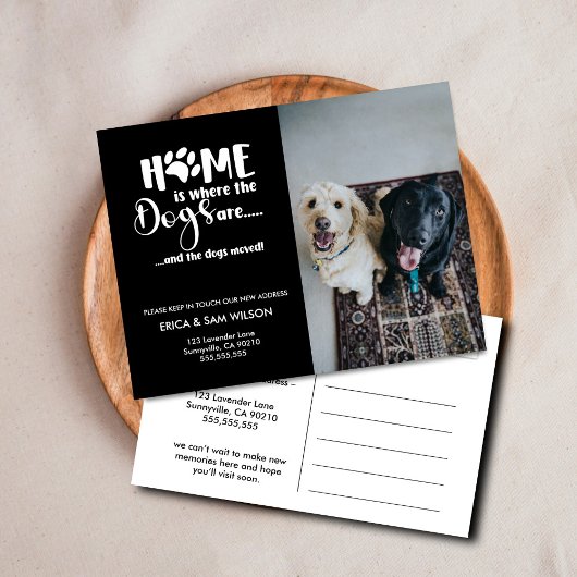 住所の変更引っ越しましたハウスの場所 案内ポストカード