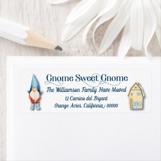 住所の変更新しい住所の移動新しいホーム格言 ラベル (インサイチュ)